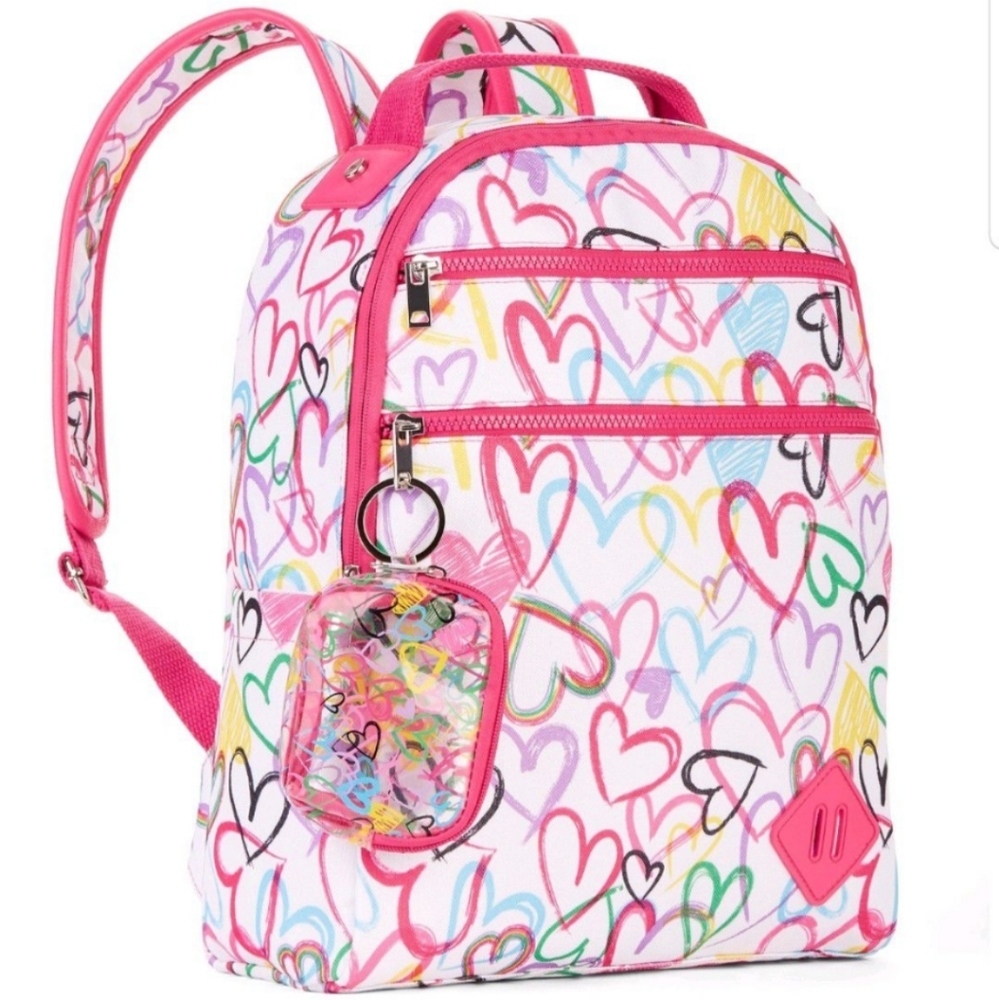 Multi-colored Heart Backpack